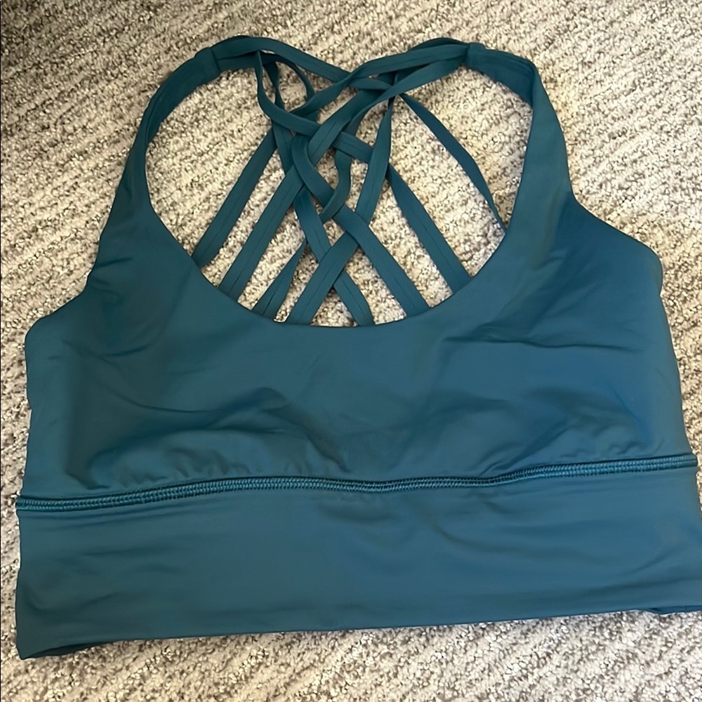 lululemon free to be moved Bermuda Teal Sports Bra - Picture 4 of 5